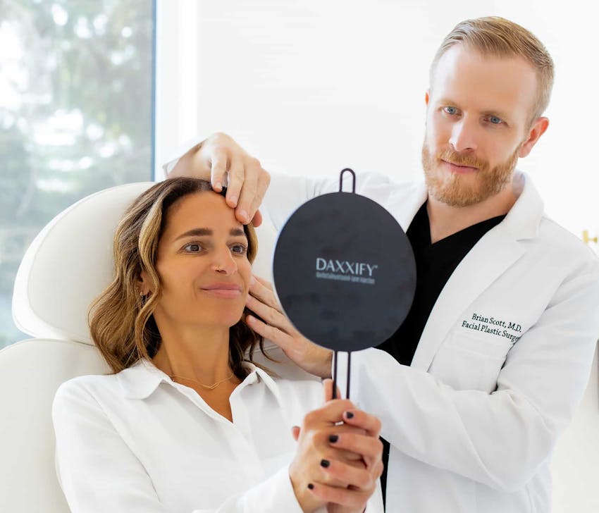 Doctor and patient during consultation