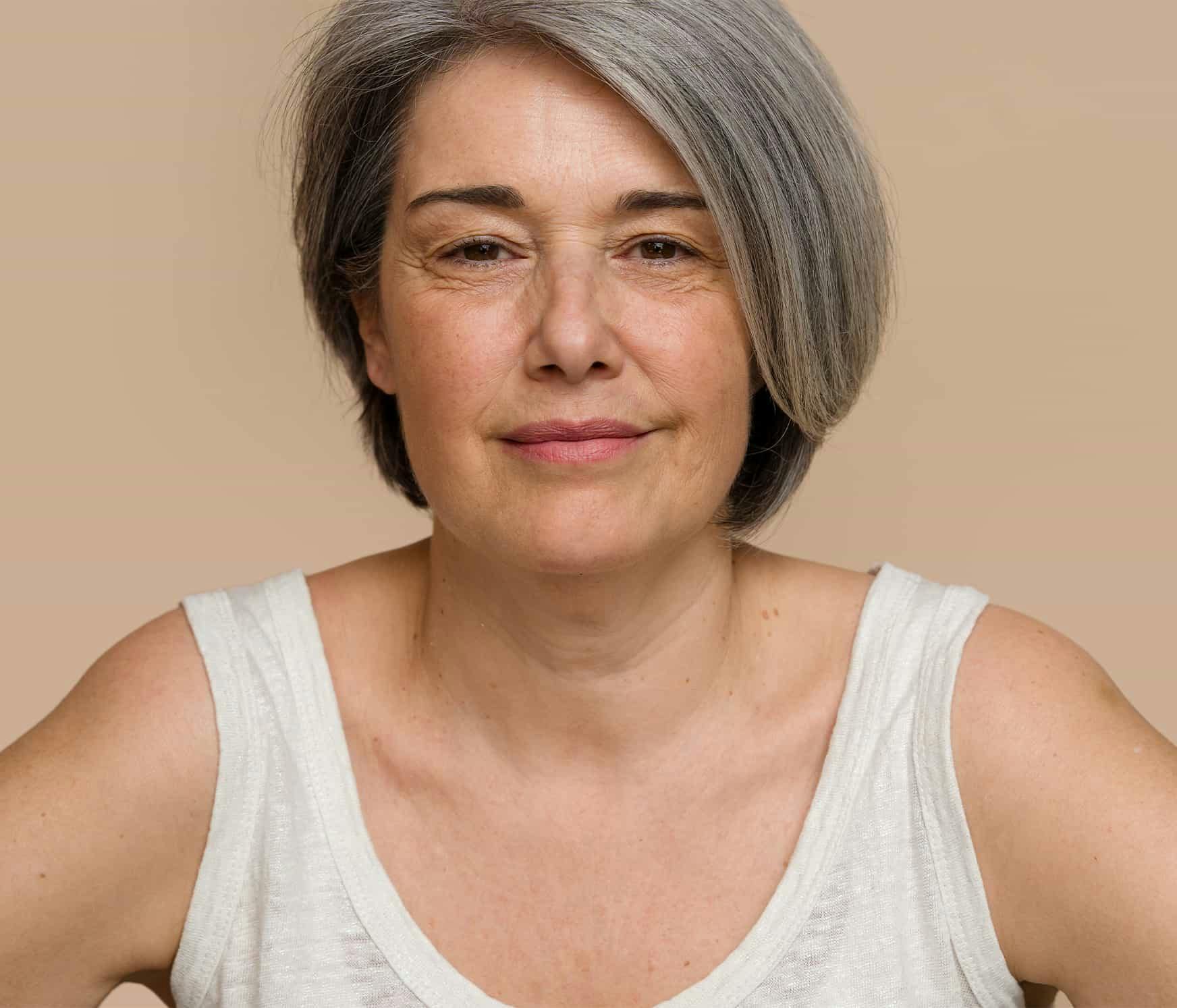Woman smiling