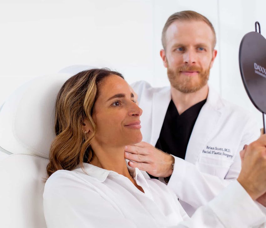 Doctor and patient during consultation