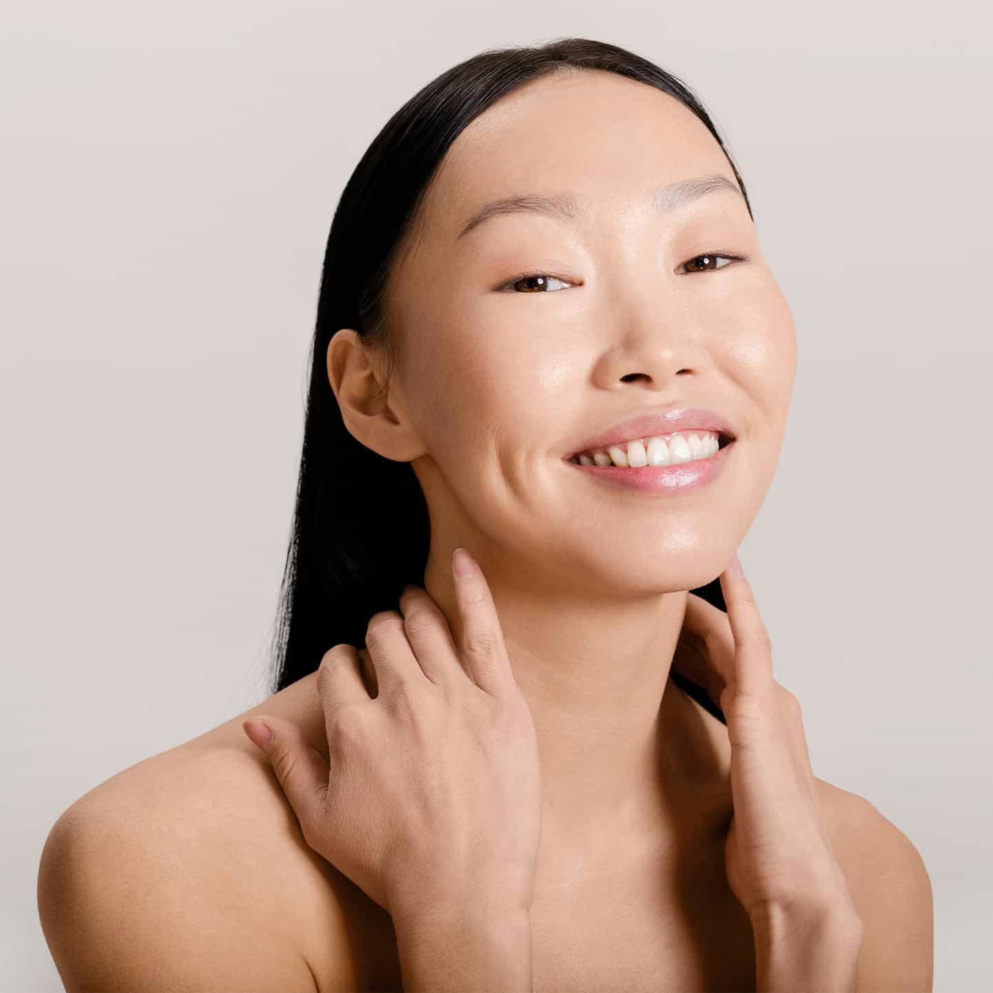 woman smiling