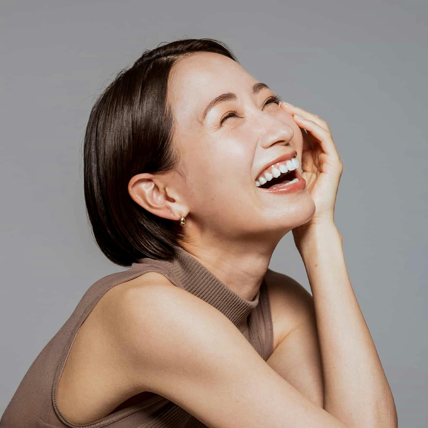 Woman laughing