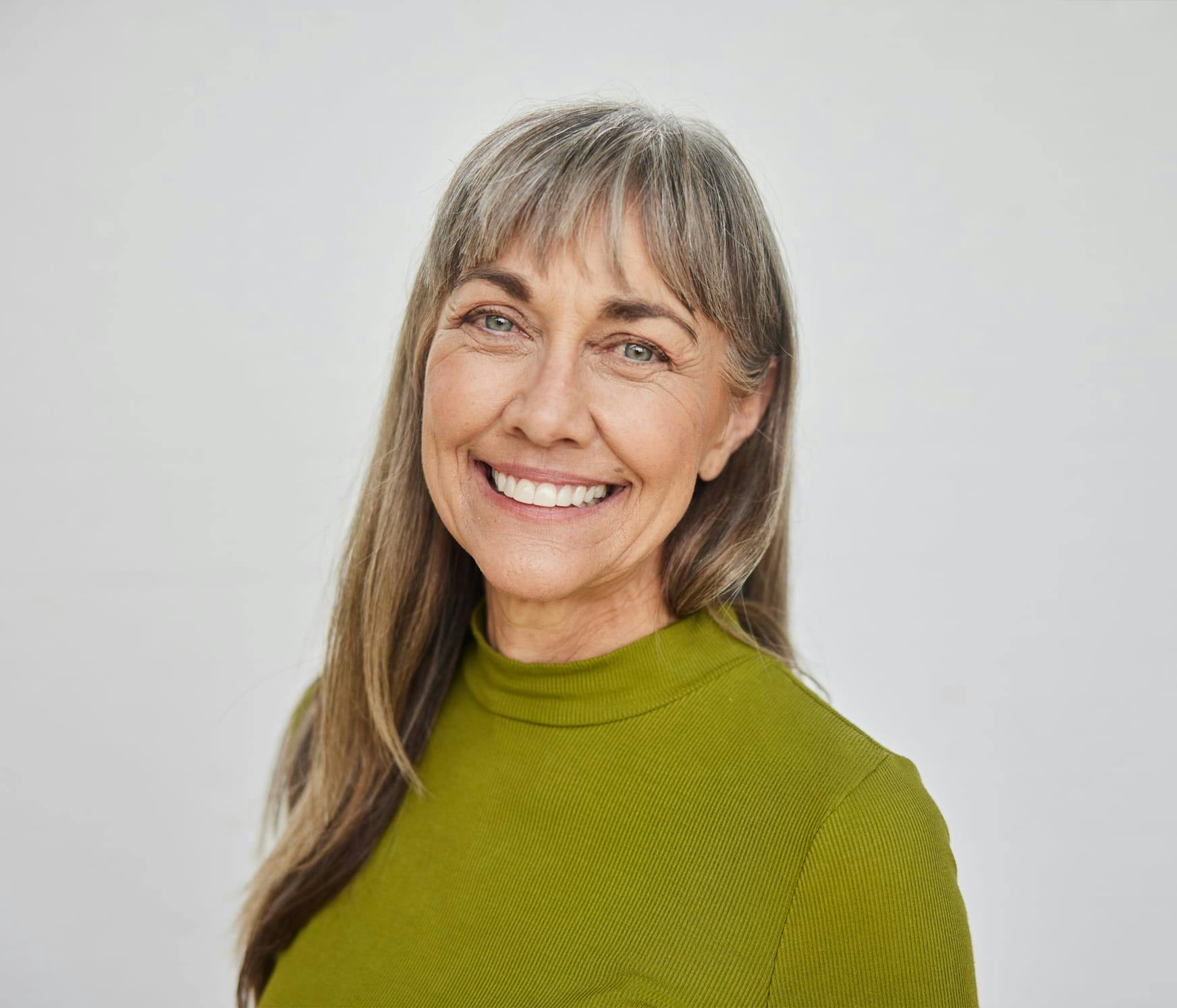 Woman smiling