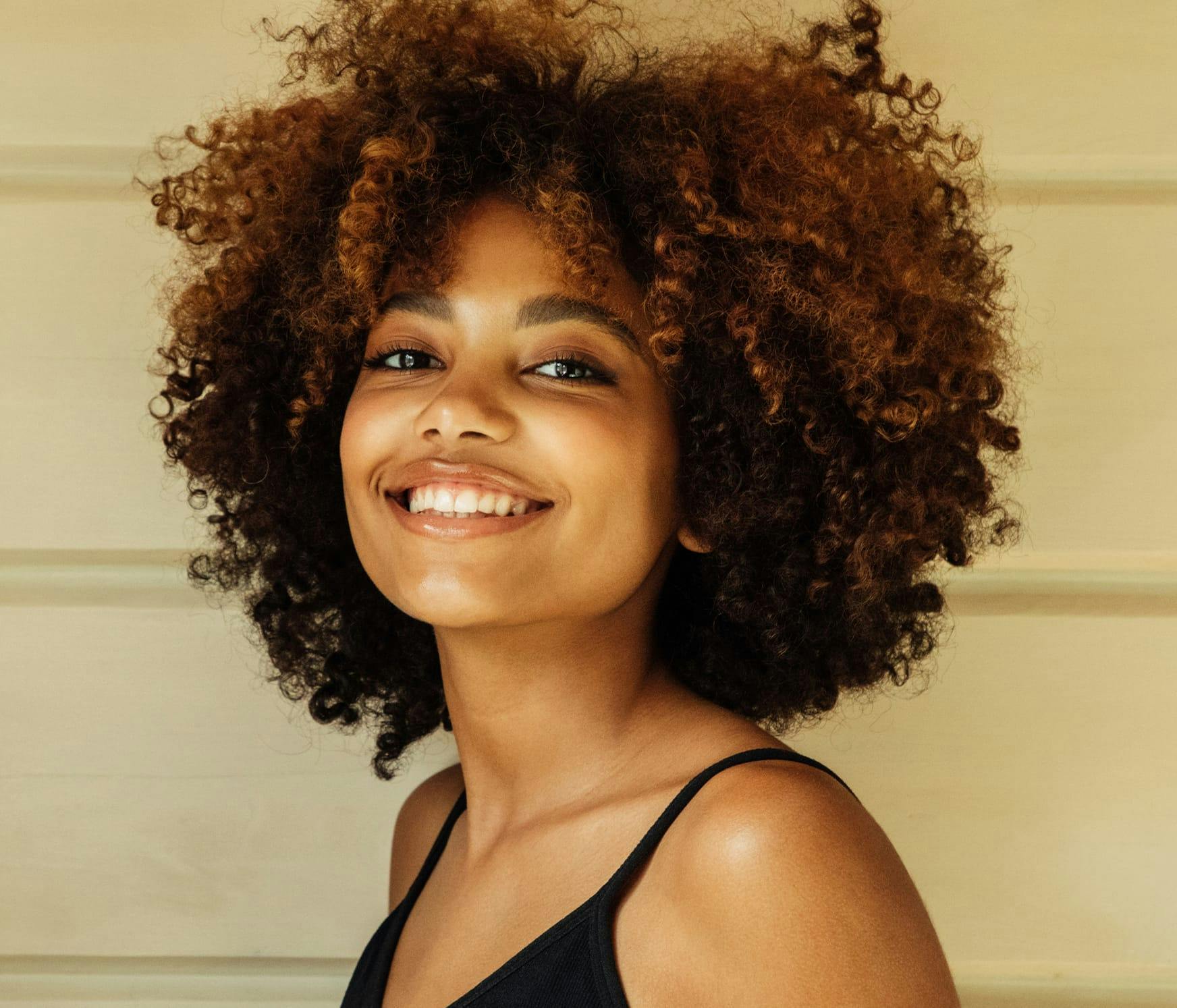 Woman smiling