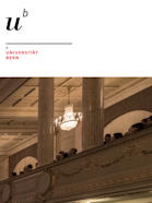 Logo and interior of University of Bern