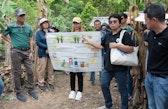 Participants in the Southeast Asia dialogue visit the forest in Nan Province in order to share their perspectives and deep knowledge of the region, Thailand.