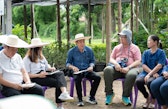 Participants in the Southeast Asia dialogue visit the forest in Nan Province in order to share their perspectives and deep knowledge of the region, Thailand.
