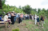 Participants in the Southeast Asia dialogue visit the forest in Nan Province in order to share their perspectives and deep knowledge of the region, Thailand.