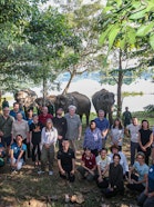 Participants at ECORE workshop at the Elephant Conservation Center where experts came together to bridge the gaps between research and conservation practices.