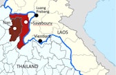Map of Laos & Thailand