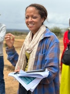 Sheila Funnel im Feld