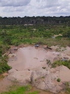 Gold mining in Madre de Dios, Peru