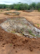 Water retained in a Semi Circular Bund