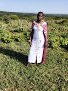 Elizabeth, changemaker from Kenya, in the field