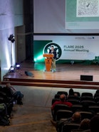 Person holding a speech in a Forum