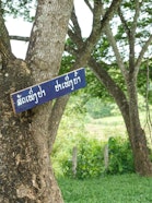 Ein Schild mit der Aufschrift «Tiere sind auf Wälder angewiesen, Wälder sind auf Wasser angewiesen» hängt heute an einem Baum vor einer Schule in Nam Tien – eine kleine, aber bedeutsame Veränderung, die es vor zwei Jahren noch nicht gab.