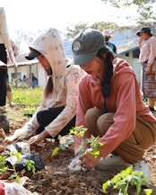 Students in Nam Tien, Xayabury during one of the environmental education trainings