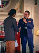 Two men shaking hands