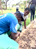 Enlite youth group, working in the tree nurseries