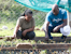 At the Gambella wetland nursery, a youth participant (left) checks newly propagated seedlings—part of ENLITE's day-to-day work to supply trees for local restoration efforts.