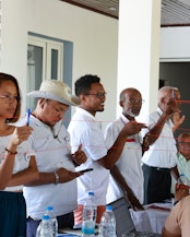 Team reunion, Mahalevona, Madagascar