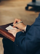 Person taking notes