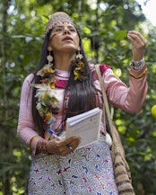 Woman giving a speech