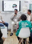 Podiumsdiskussion über Wissenschaft und Allianzen in der Praxis für einen verantwortungsvolleren kleinräumigen Goldabbau (MAPE) in Madre de Dios.
