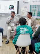 Panel discussion on science and alliances in action for responsible small‑scale colluvial gold mining (MAPE) in Madre de Dios.