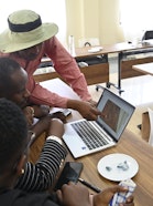 Participants of the data-sharing workshop in break-out groups