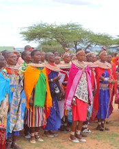 Community members at a gathering in Koija, Laikipia.
