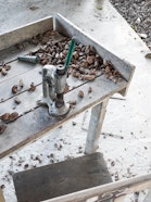 Amazon nut shelling process at ASCART’s processing plant. Tambopata, Madre de Dios.