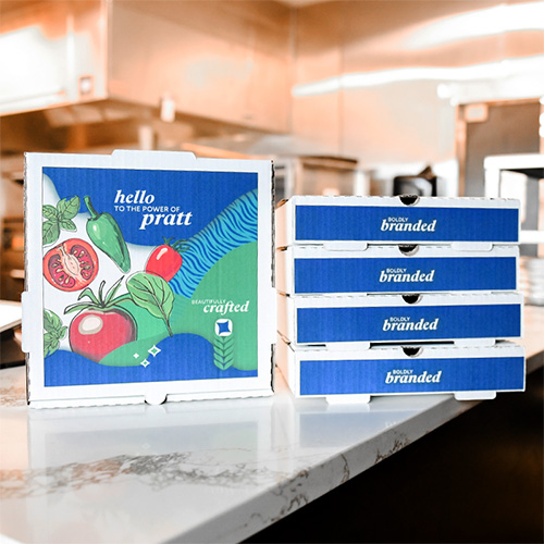 Custom Printed White Pizza Boxes