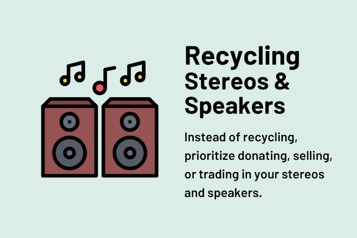How and Where to Recycle Stereos and Speakers | Ecolife