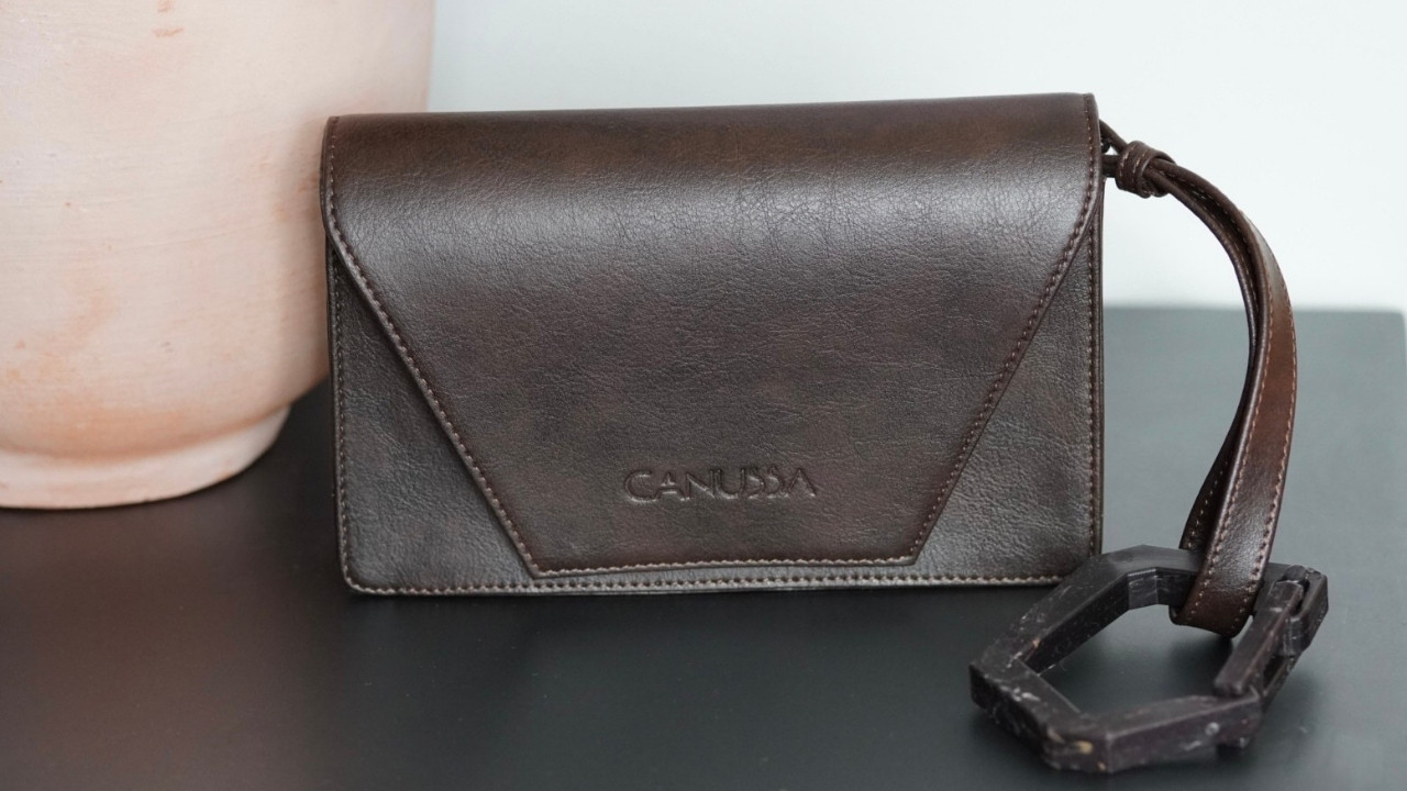 Canussa Vegan Leather Bag on Table