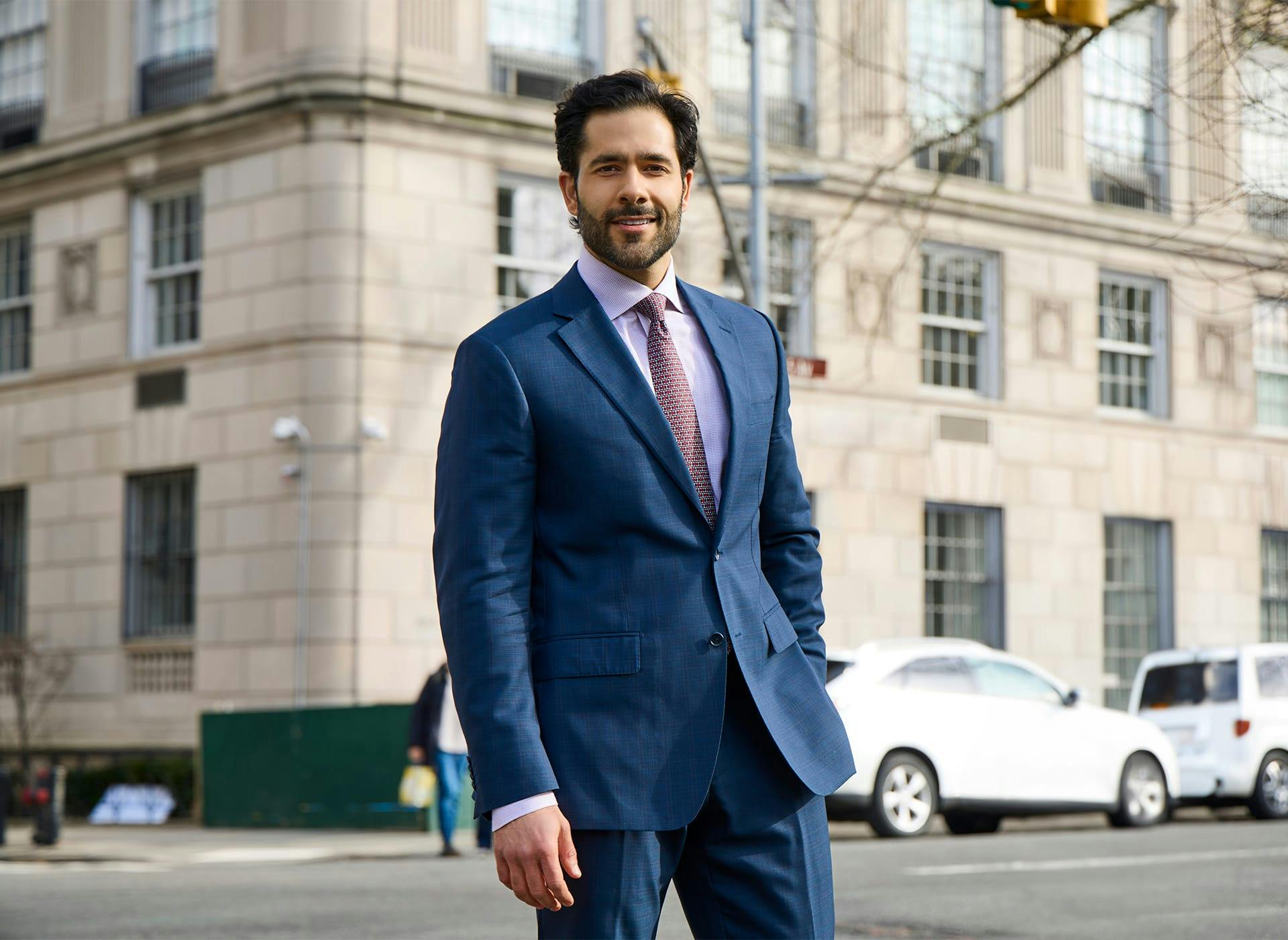 Dr. Alemi in suit