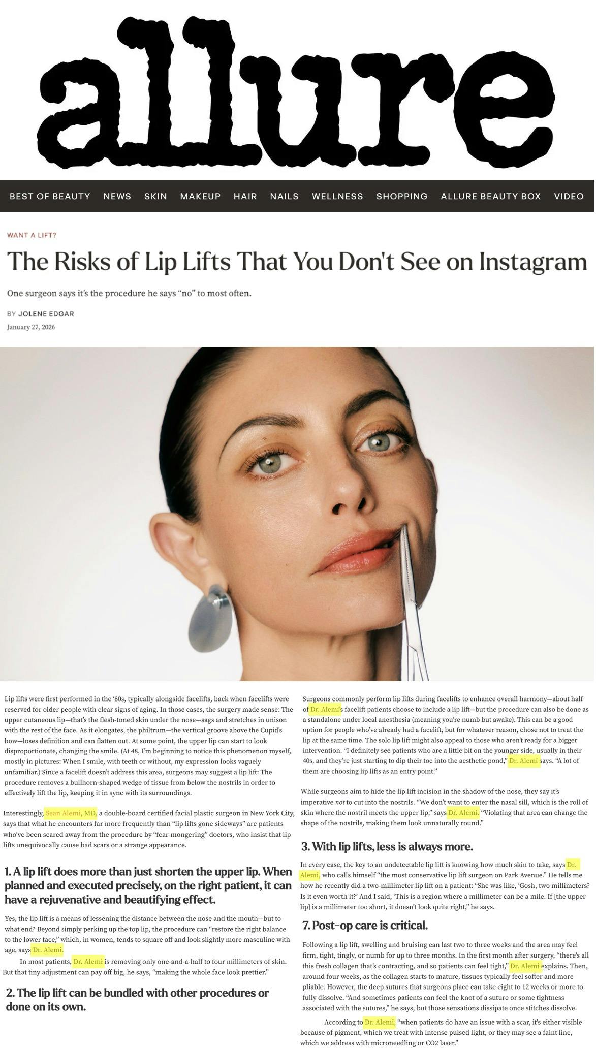 The Risks of Lip Lifts That You Don’t See on Instagram