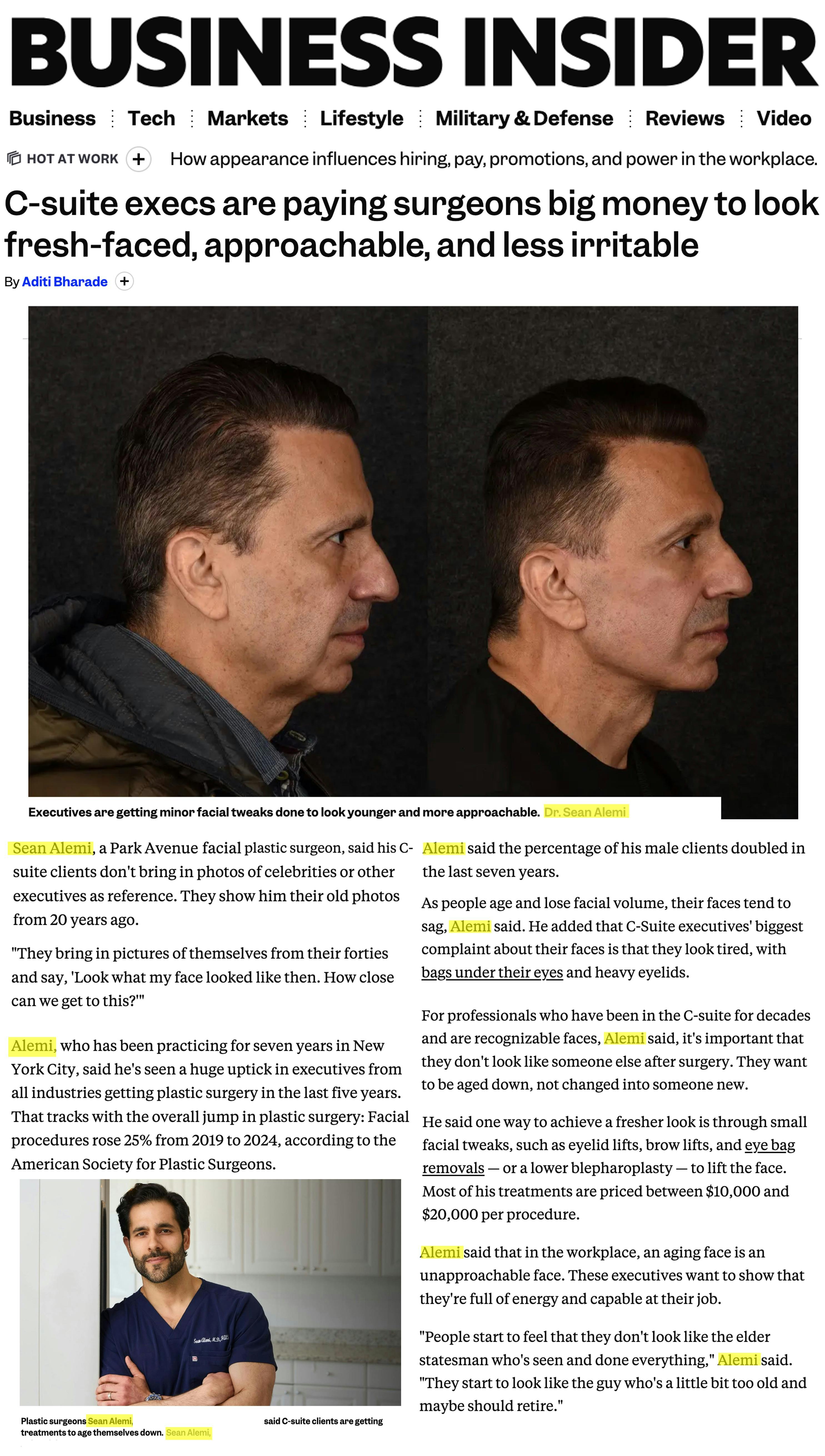 Dr. Alemi Featured On BusinessInsider.com