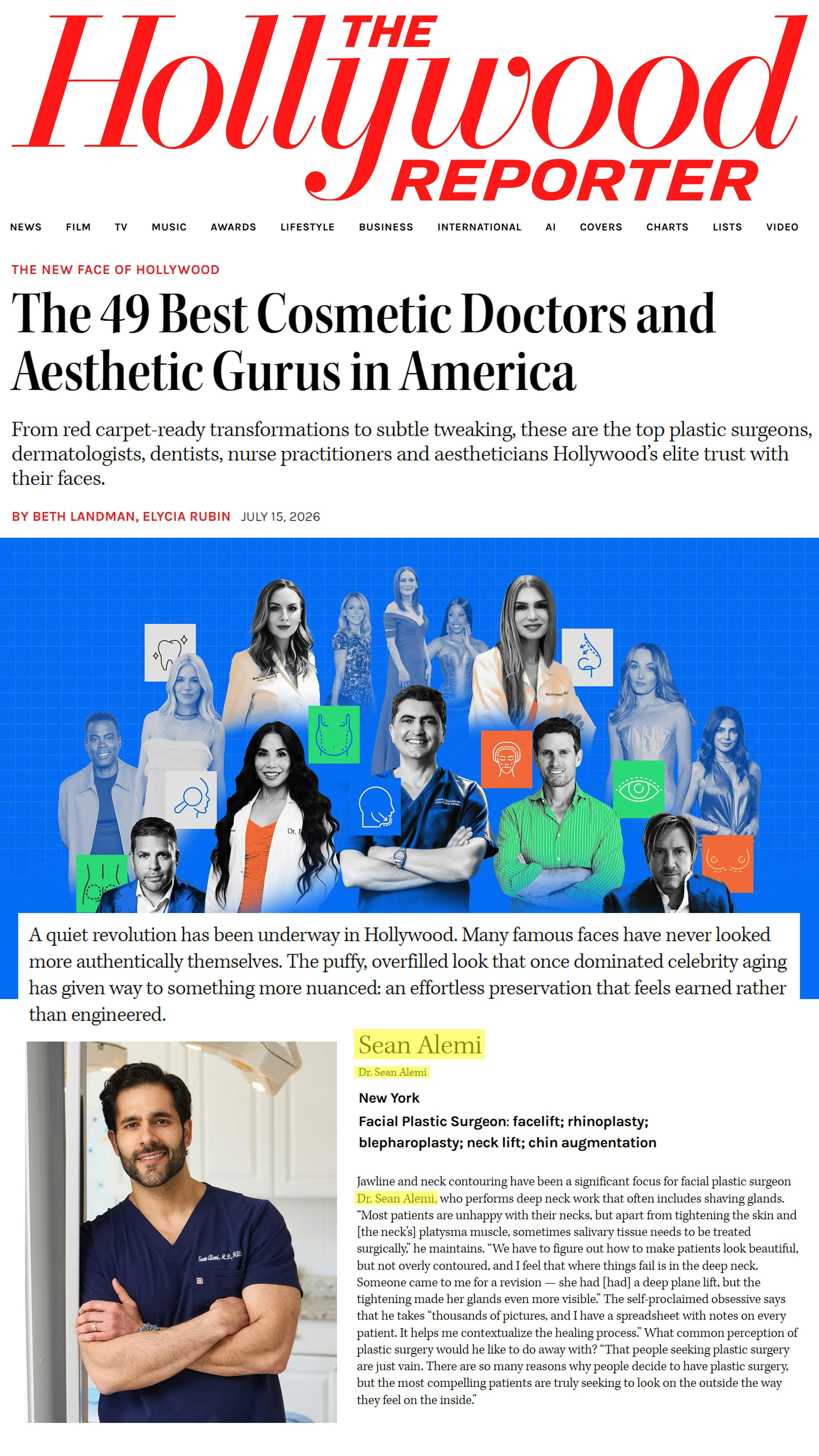 The 49 Best Cosmetic Doctors and Aesthetic Gurus in America