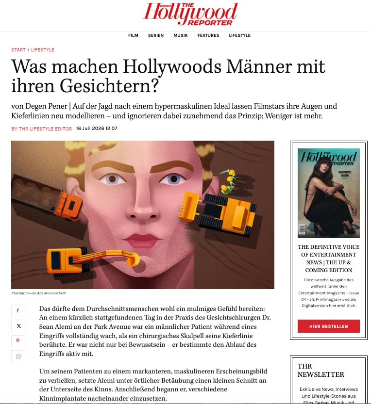 Was machen Hollywoods Männer mit ihren Gesichtern?