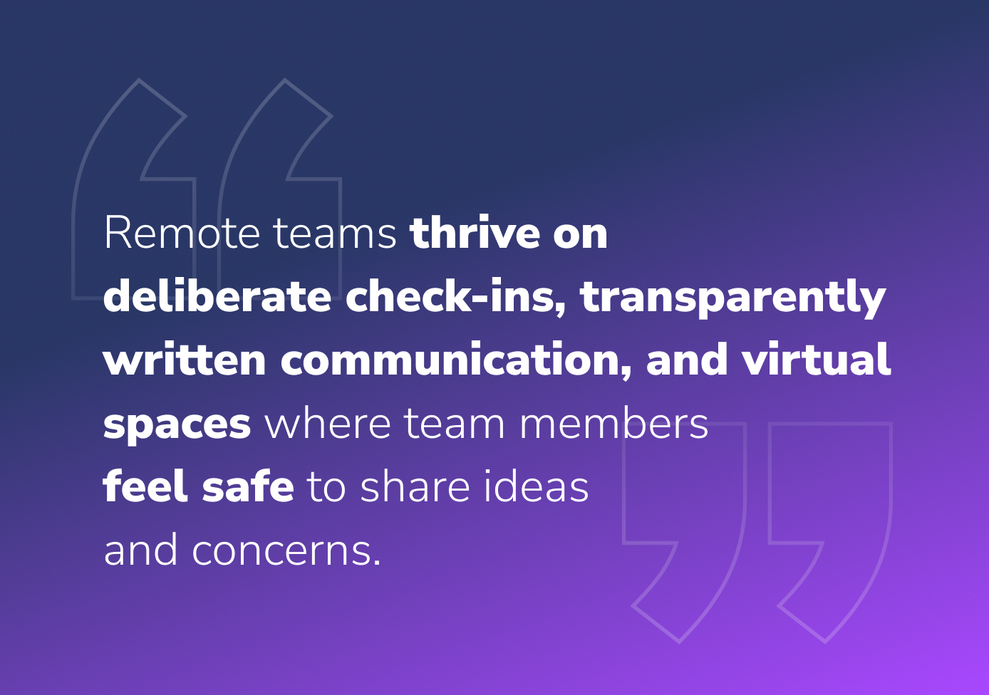 Remote teams quote