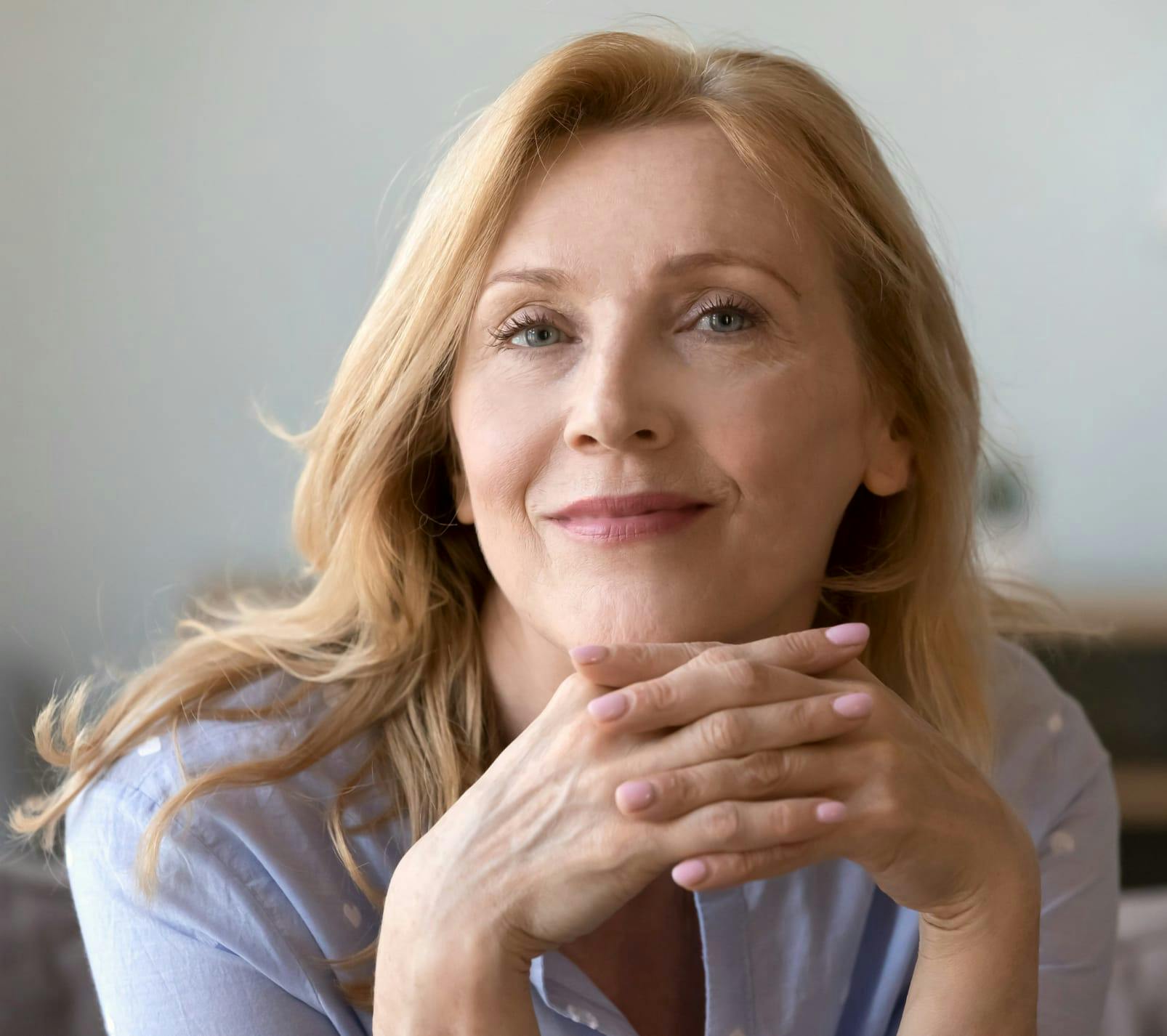 woman smiling