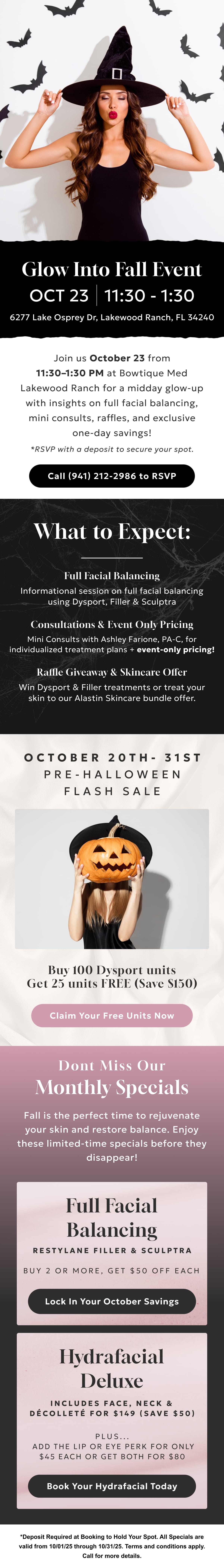 October Specials