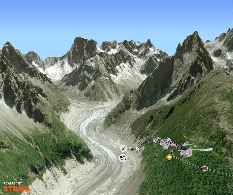 Carte Montenvers - Mer de Glace