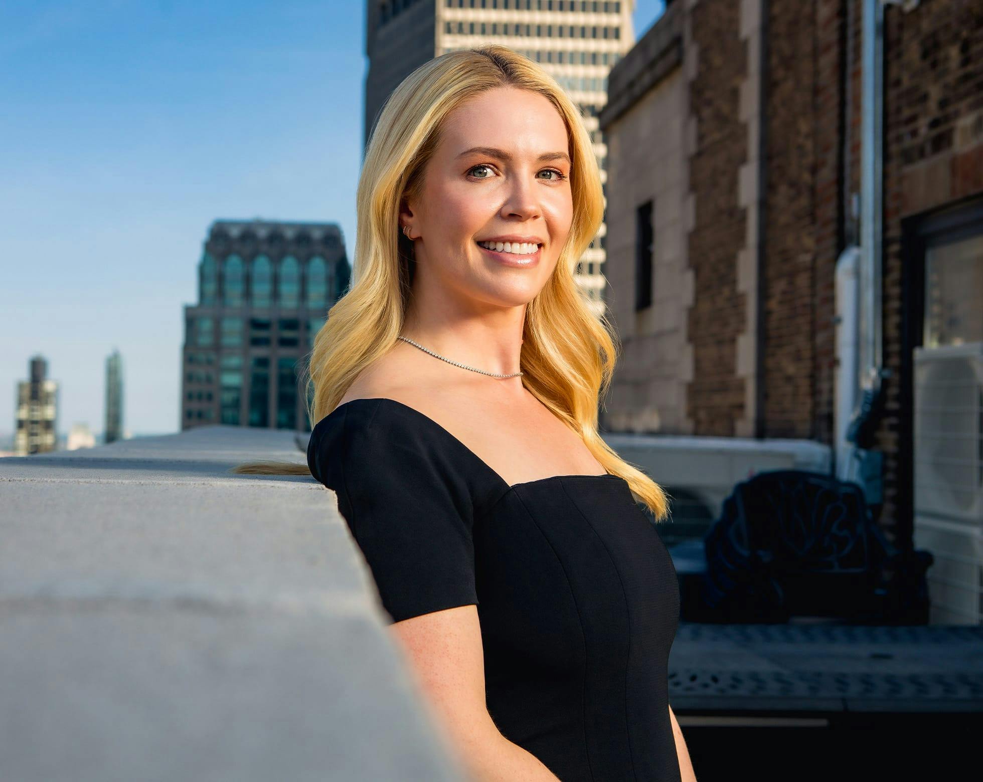 Woman smiling