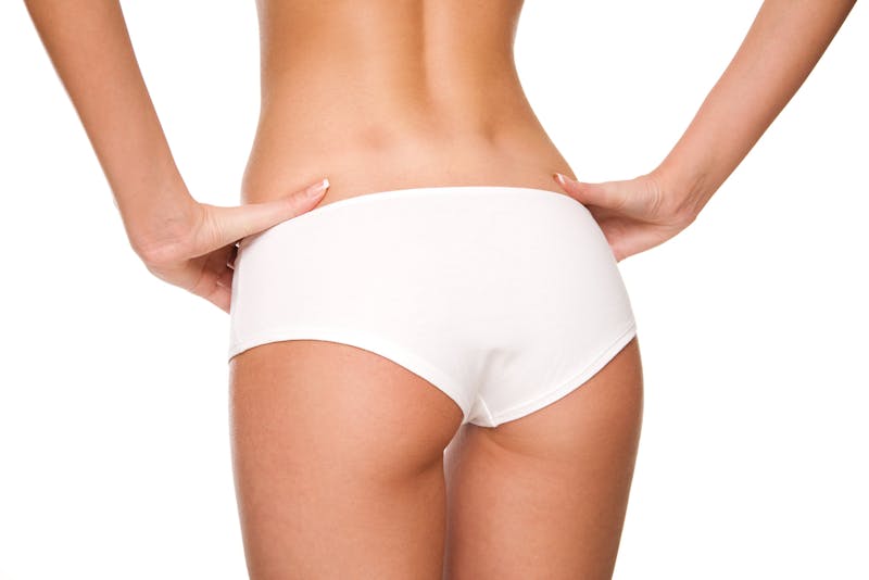 woman in white underwear