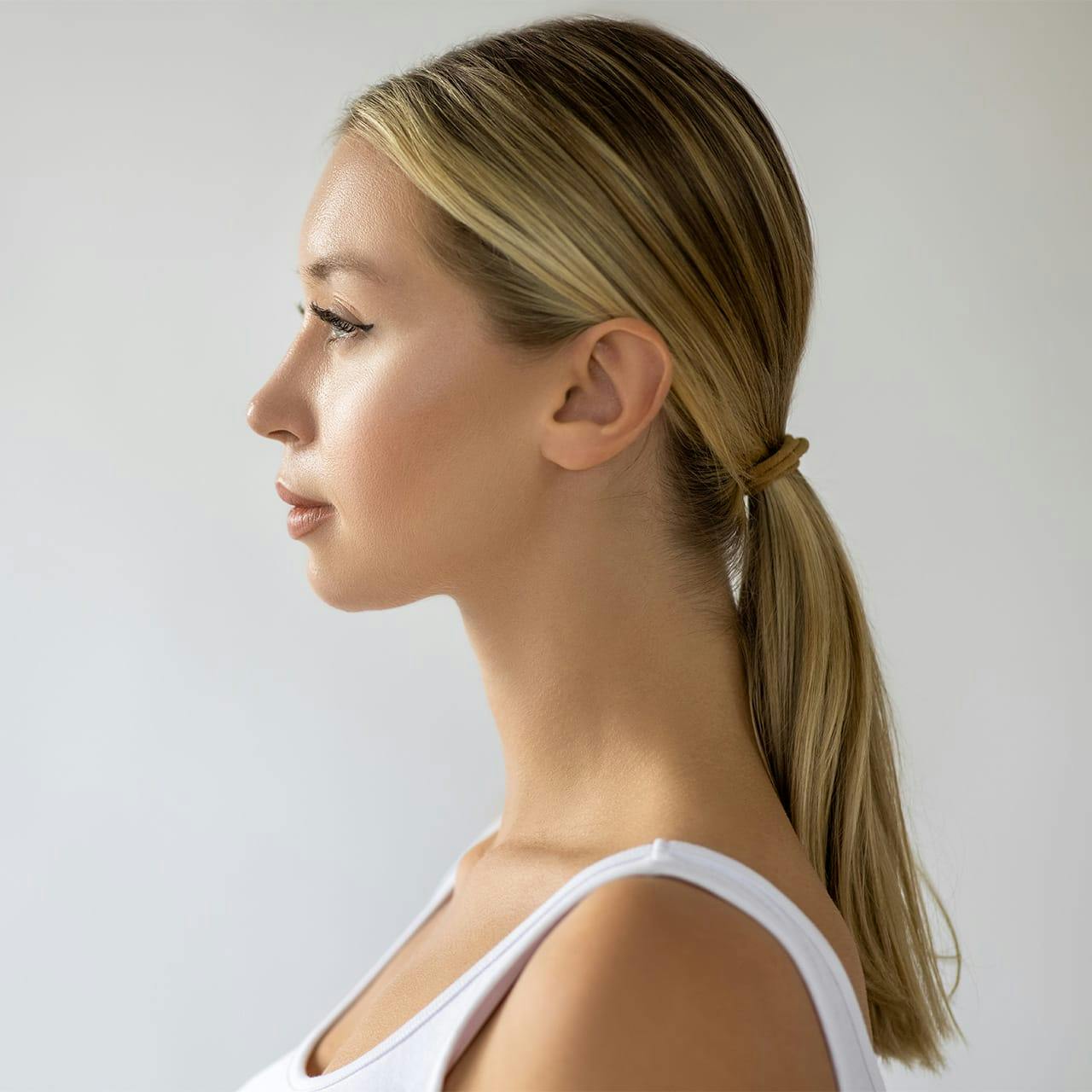 woman turned to side