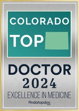 Clorado Top Doctor 2024 credential logo media