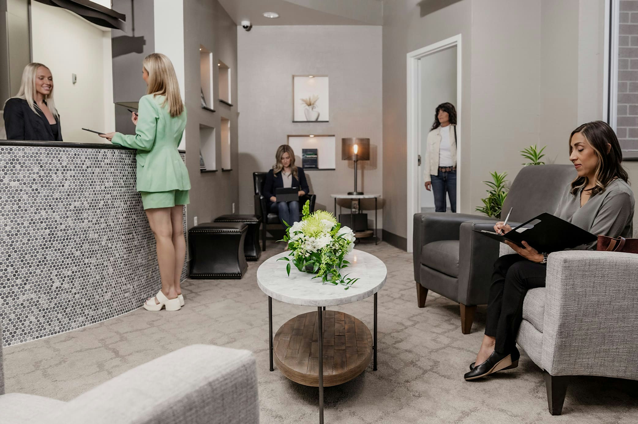 surgery center reception area