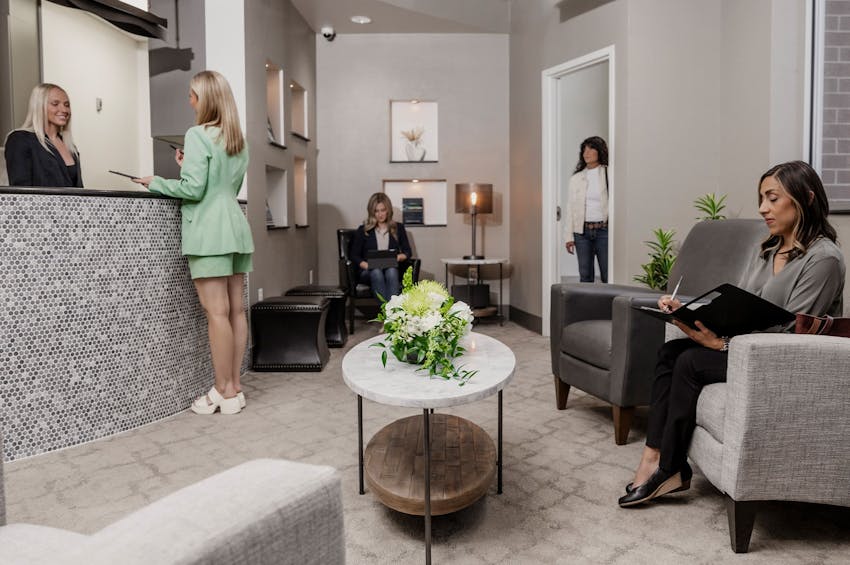 surgery center reception area