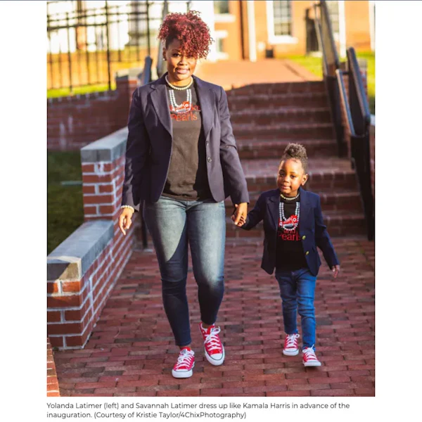 Moms couldn’t take their daughters to see Kamala Harris. They’re celebrating anyway.